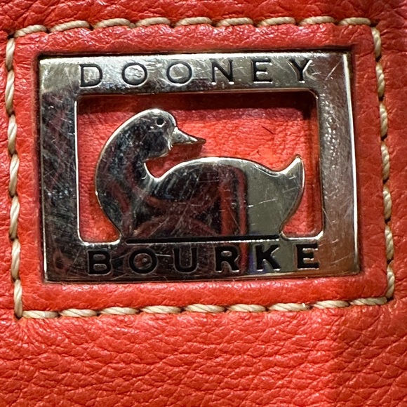 Dooney & Bourke Orange Leather Crossbody Bag - Picture 3 of 9